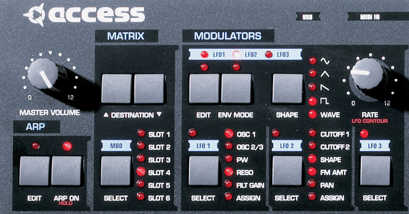 J’apprends le synthétiseur : les modulations 4 Partie modulation d'un synthétiseur Access Virus