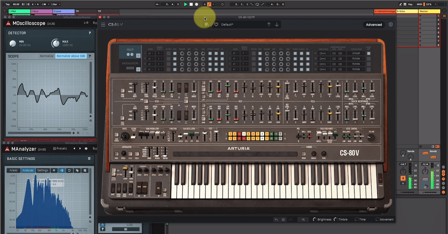 Formation SawUp sur la V Collection Arturia 9 Vol. 1 5 Arturia CS80 V