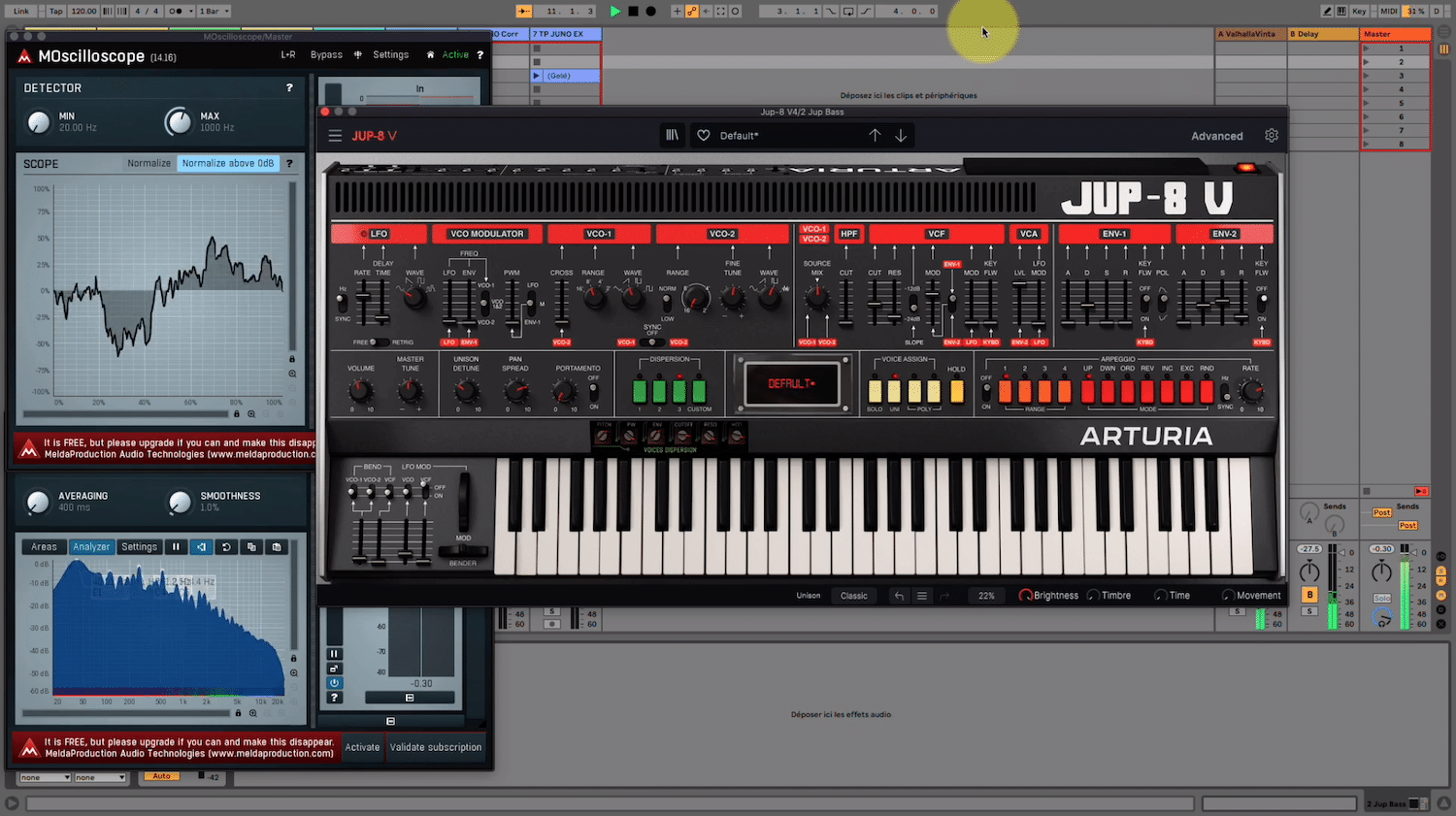 Formation SawUp sur la V Collection Arturia 9 Vol. 1 11 Arturia Jupiter-8 V