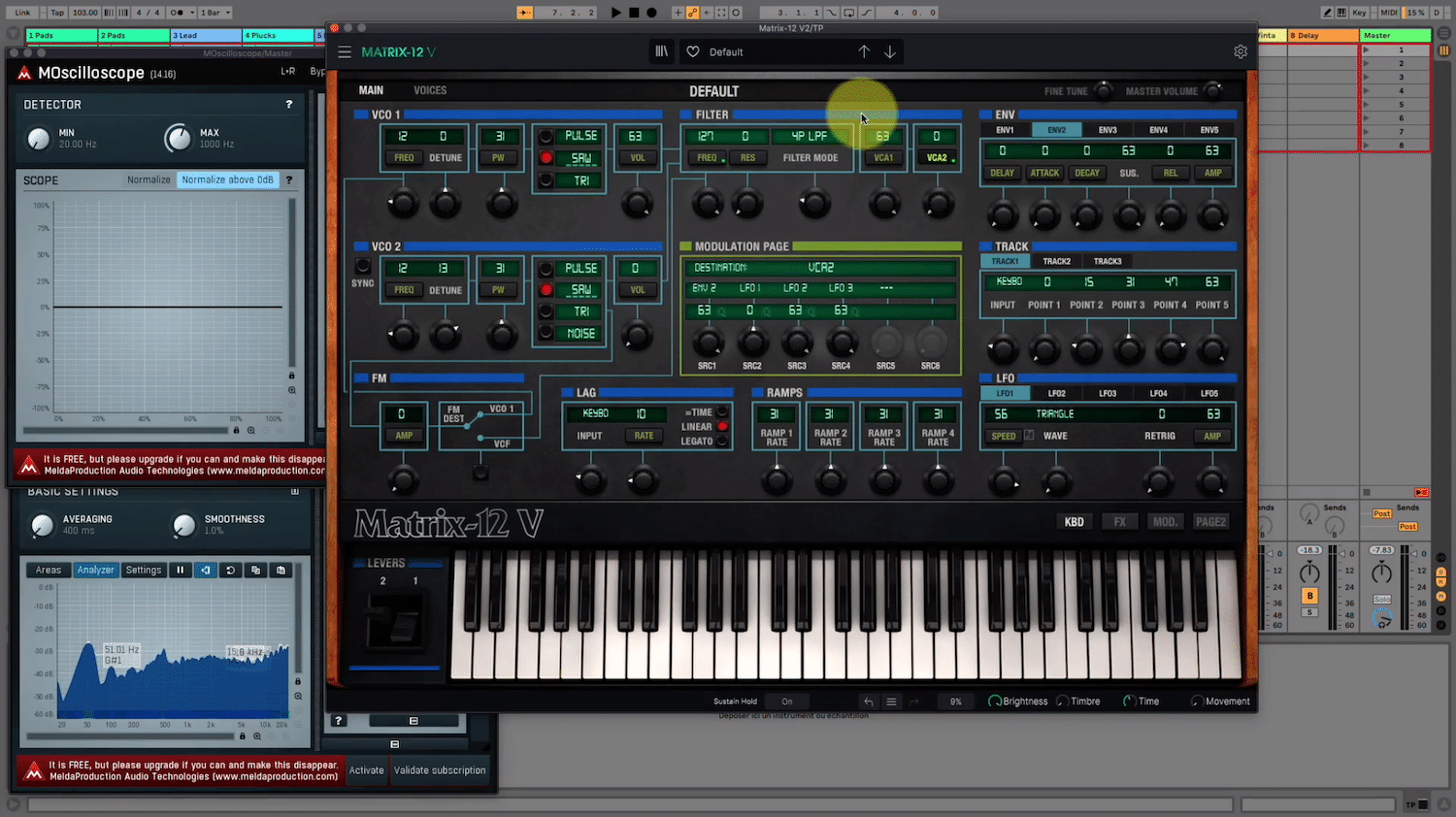 Formation SawUp sur la V Collection Arturia 9 Vol. 1 13 Arturia Matrix 12 V