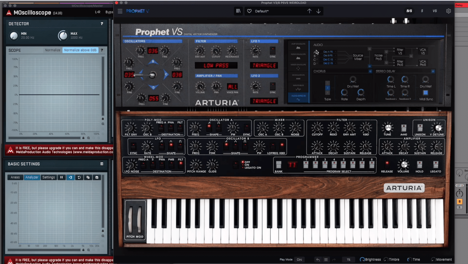 Formation SawUp sur la V Collection Arturia 9 Vol. 1 8 Arturia Prophet 5 VS