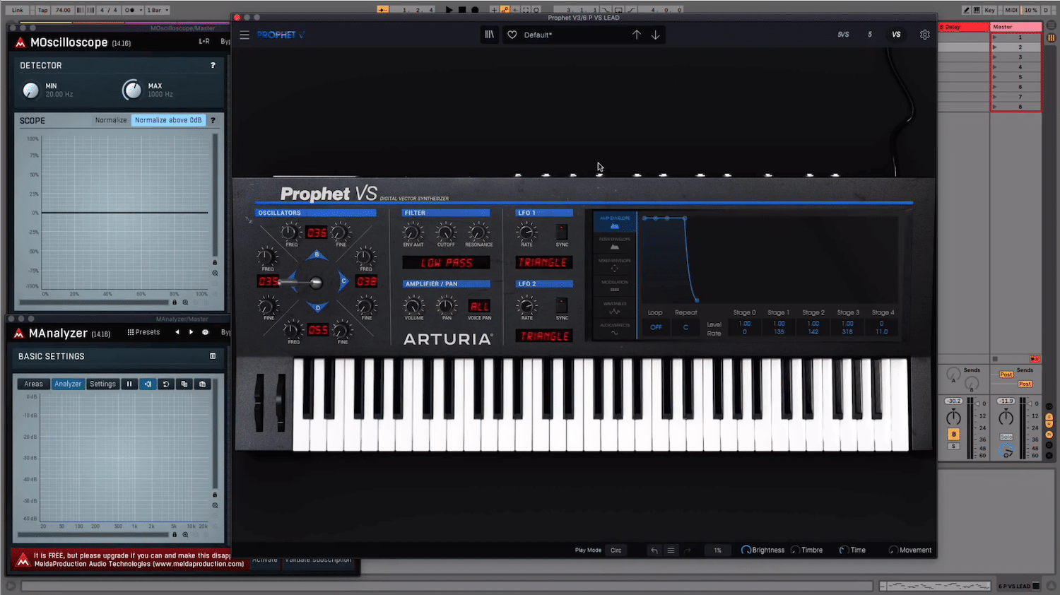 Formation SawUp sur la V Collection Arturia 9 Vol. 1 7 Arturia Prophet VS