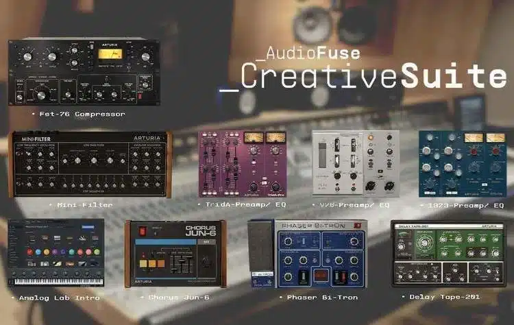 Arturia AudioFuse 16Rig idéale pour les synthétiseurs ? 11 Audiofuse Creative Suite incluse dans l'audiofuse 16 rig