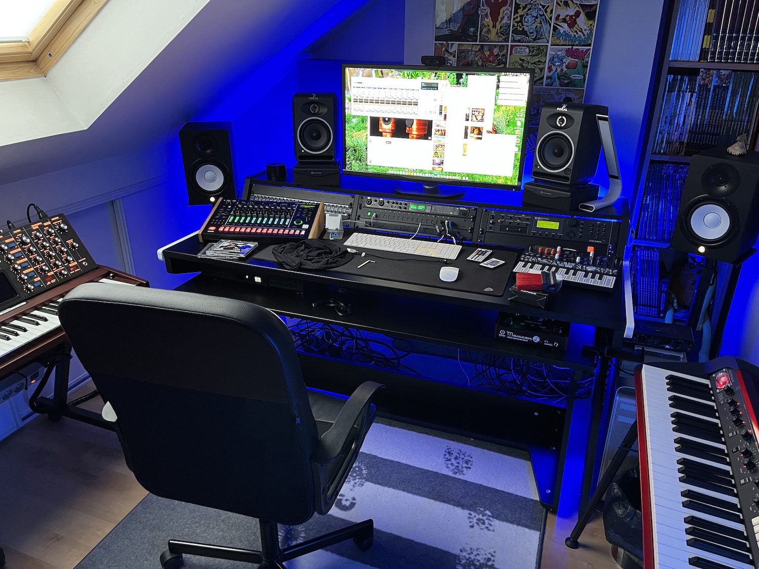 Bureau Zaor Vision W avec mon mat&eacute;riel