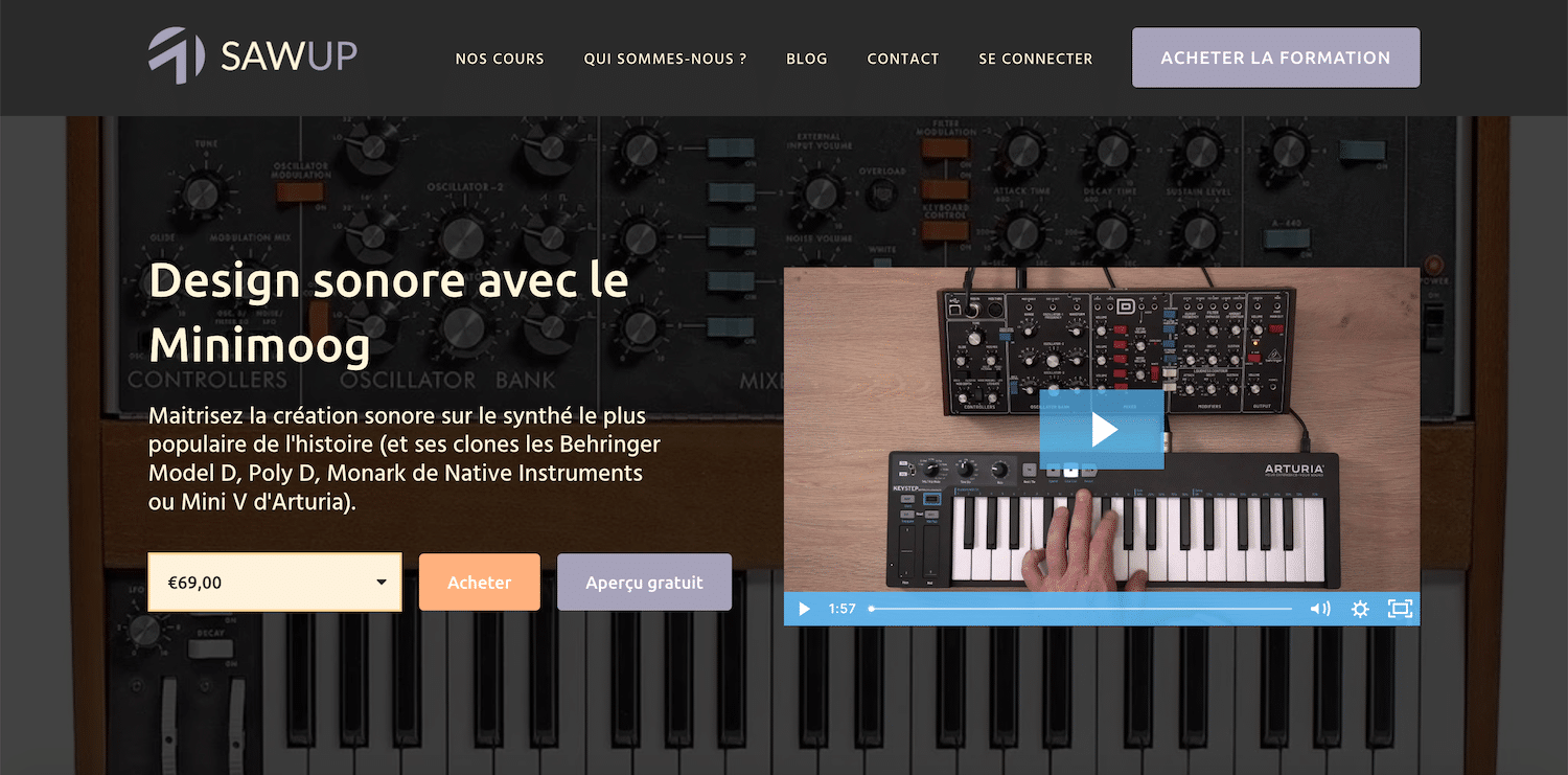 22 idées cadeaux pour Noël 2023 10 SAWUP Design sonore avec le minimoog