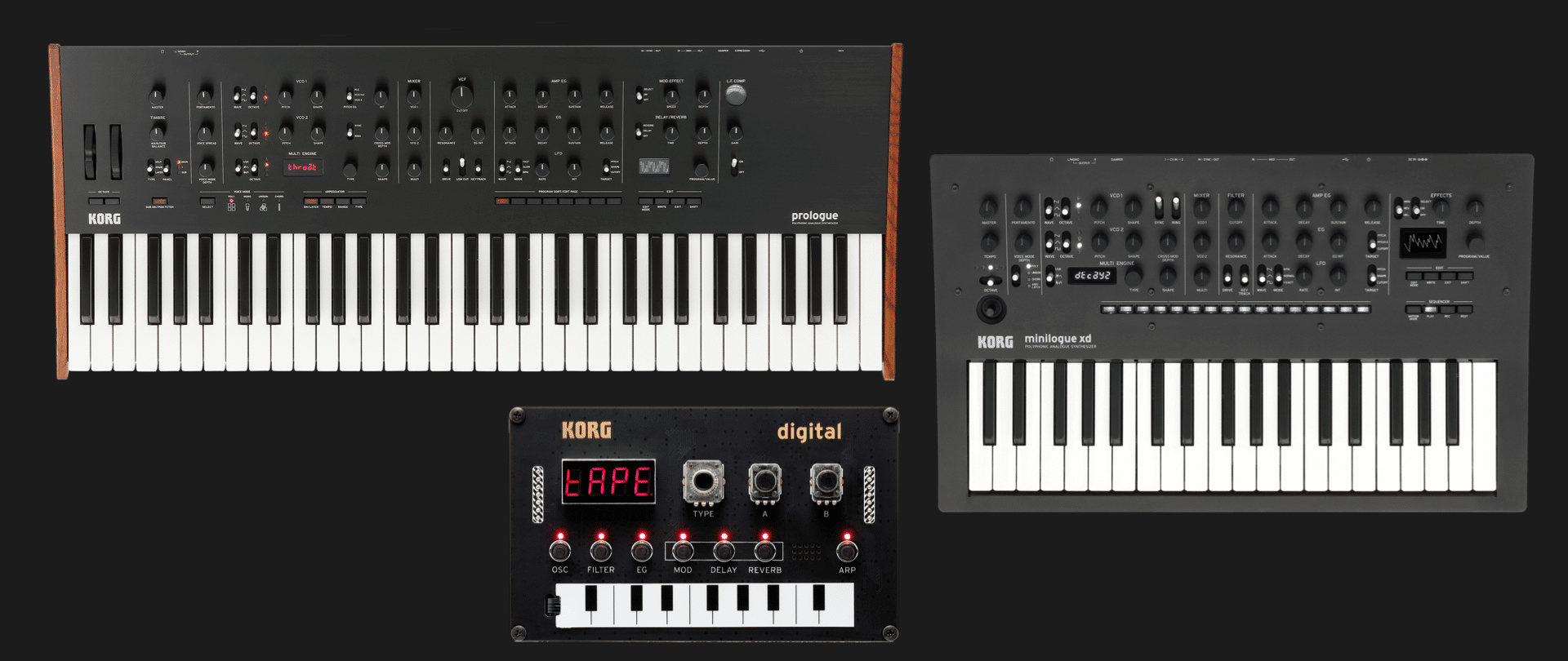 Les news synthés de novembre 2021 5 Les synthétiseurs Korg NTS-1, Prologue et Minilogue