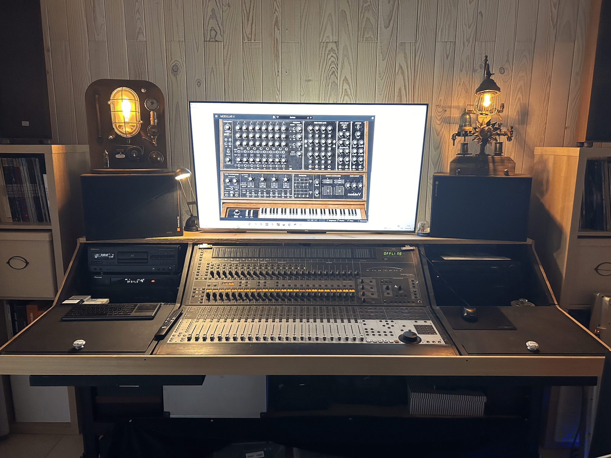 Francis Rimbert sa collaboration avec SynthFood 26 Le coin mixage de Francis RImbert
