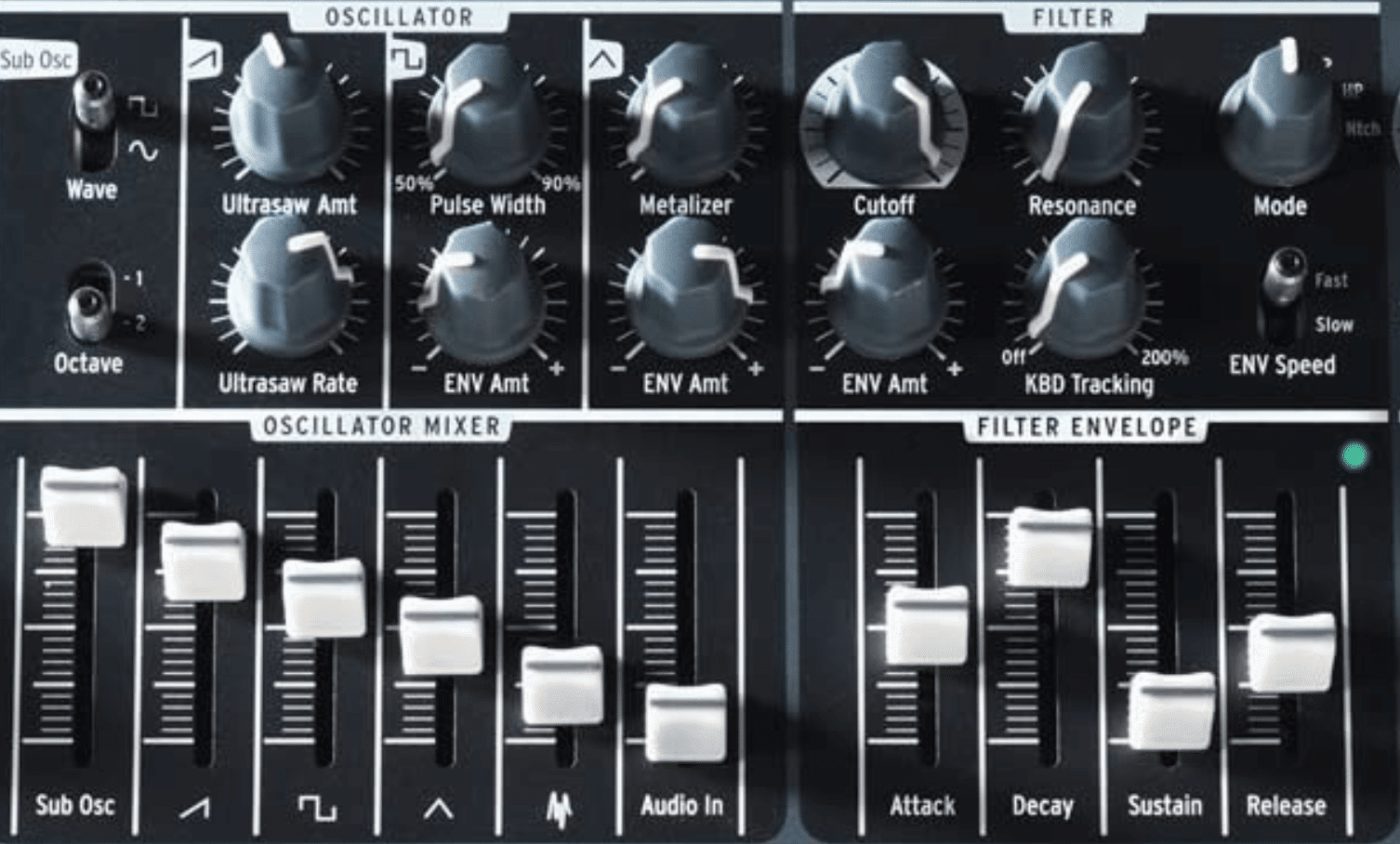 J’apprends le synthétiseur : les modulations 3 Je vous laisse trouver le paramètre sur ce synthétiseur Arturia. Indice : KBD...