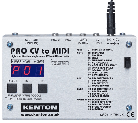 Boitier Kenton CV MIDI