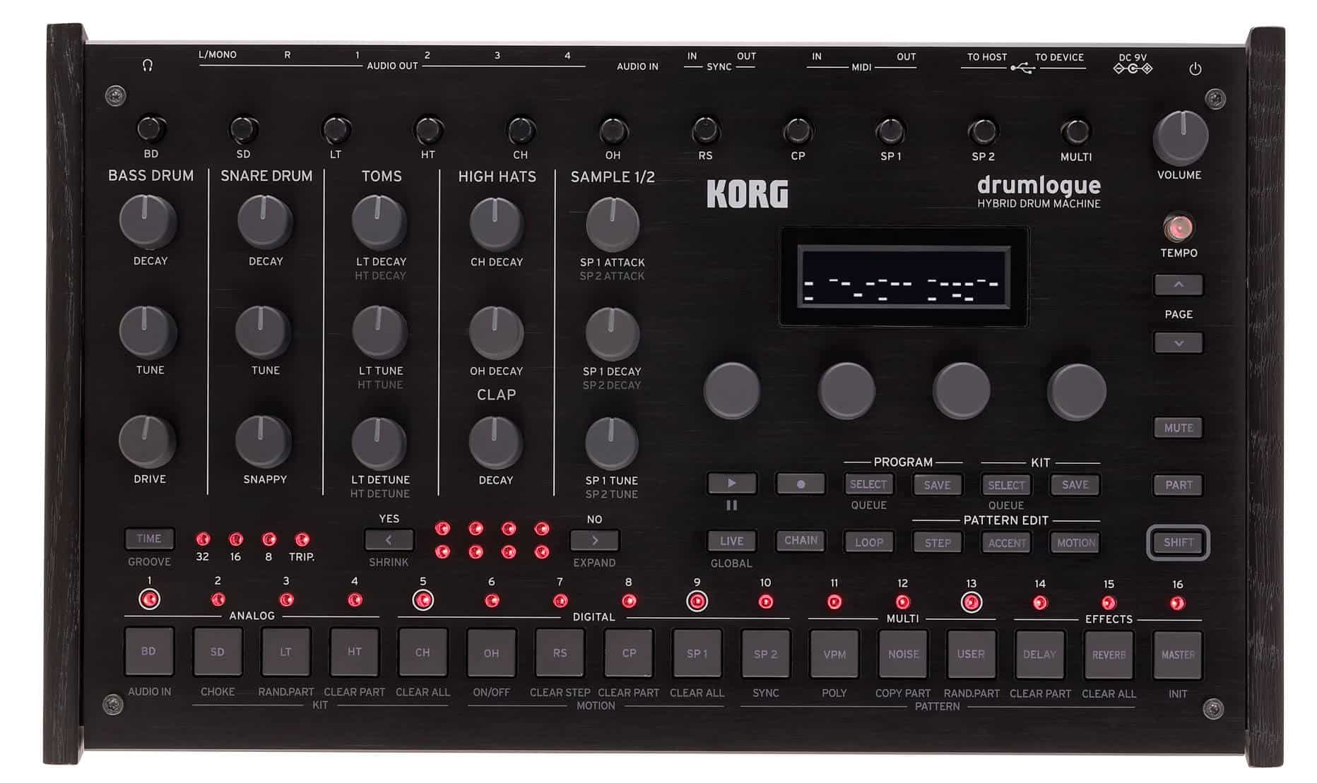 Korg Drumlogue face avant