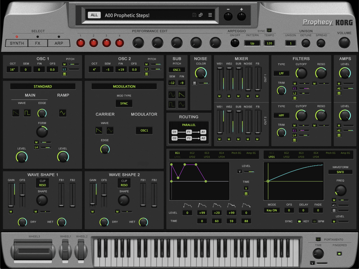 Nouveautés synthés de juin/juillet 2022 4 Plugin Korg Prophecy