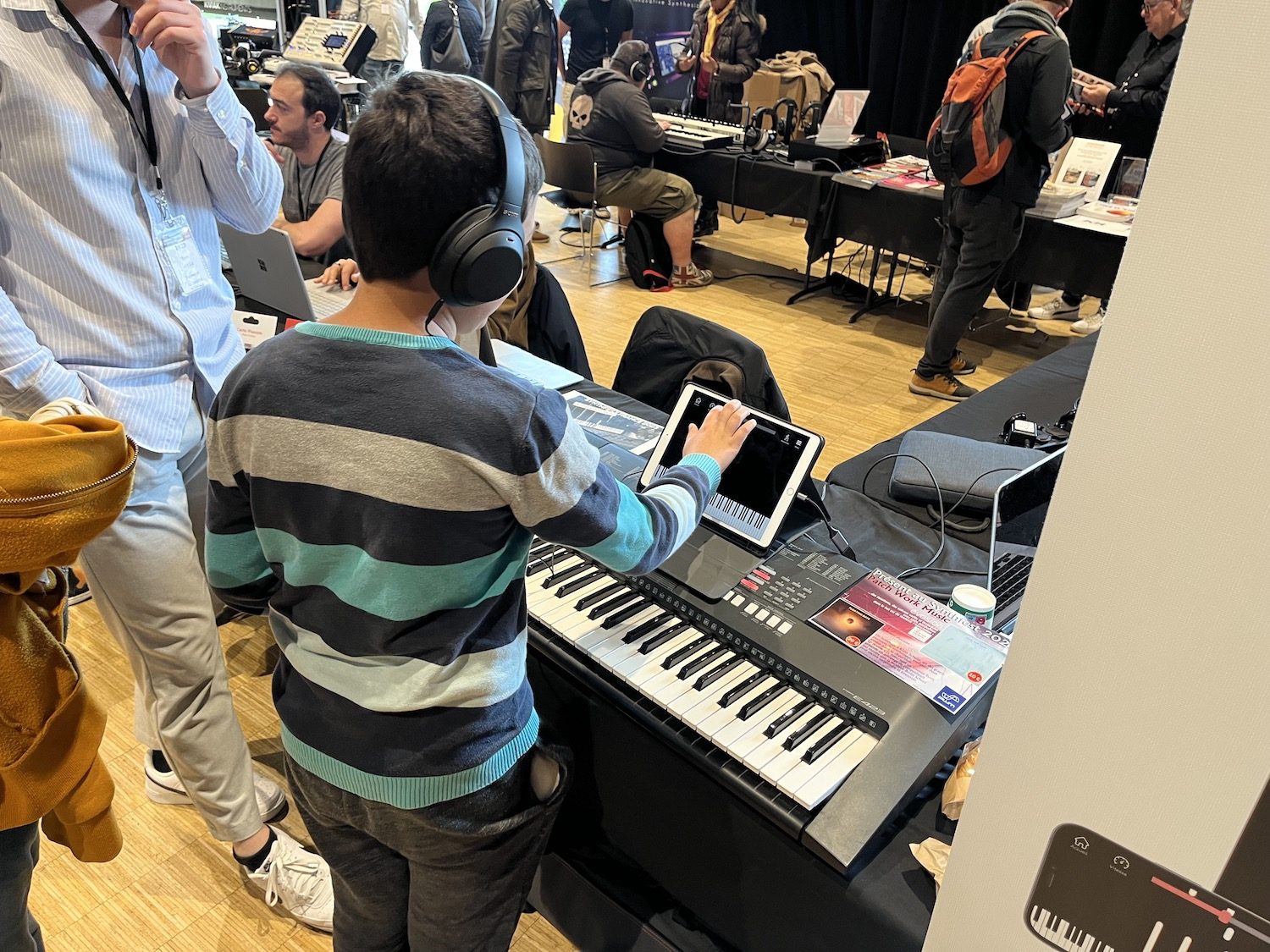 Test du syst&egrave;me de la touche musicale au SynthFest 2023