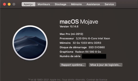 Présentation home studio 2024 28 Macpro 5.1 sous Mojave du blog SynthFood