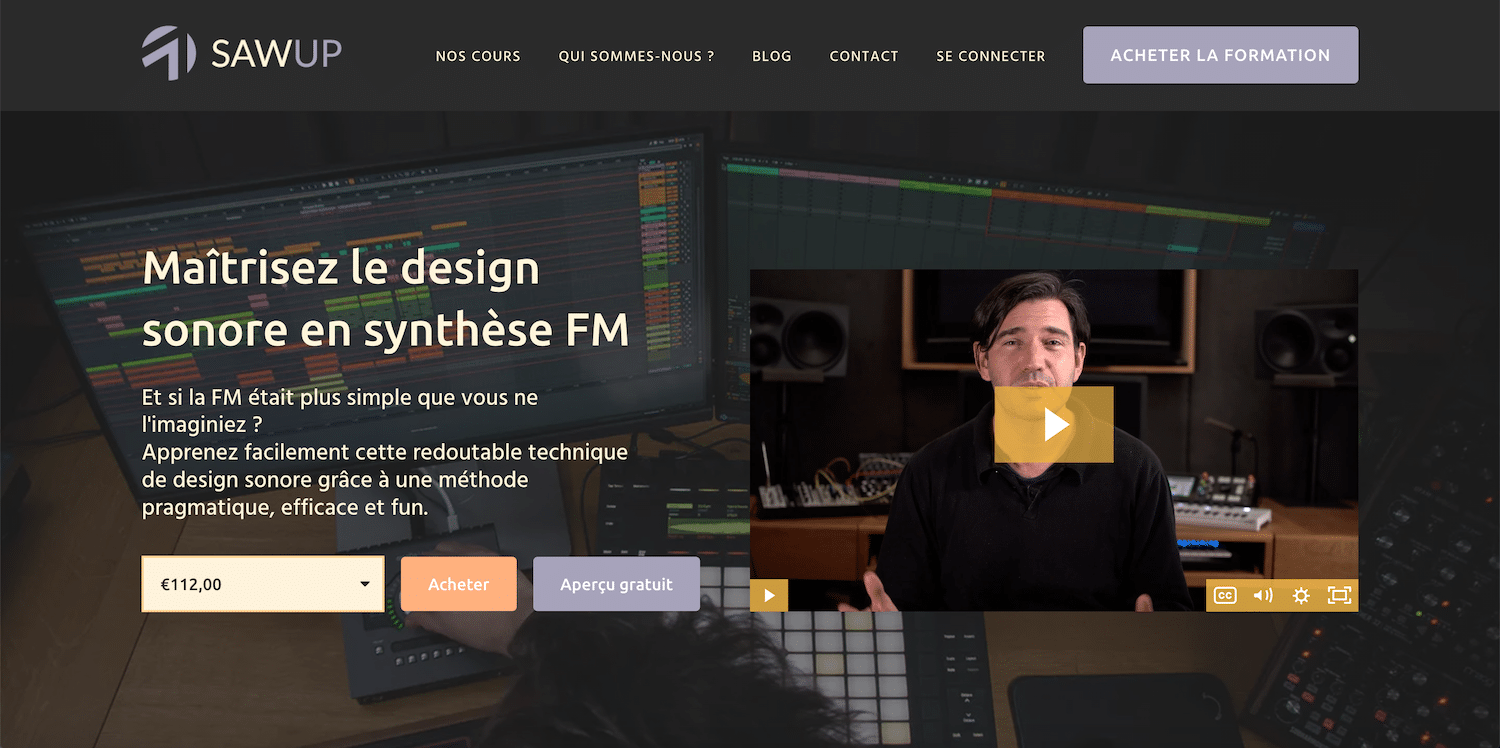 22 idées cadeaux pour Noël 2023 11 Sawup - Maîtrisez le design sonore en synthèse FM