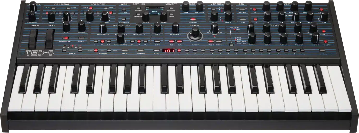 8 nouveaut&eacute;s synth&eacute;tiseurs Oberheim TEO-5