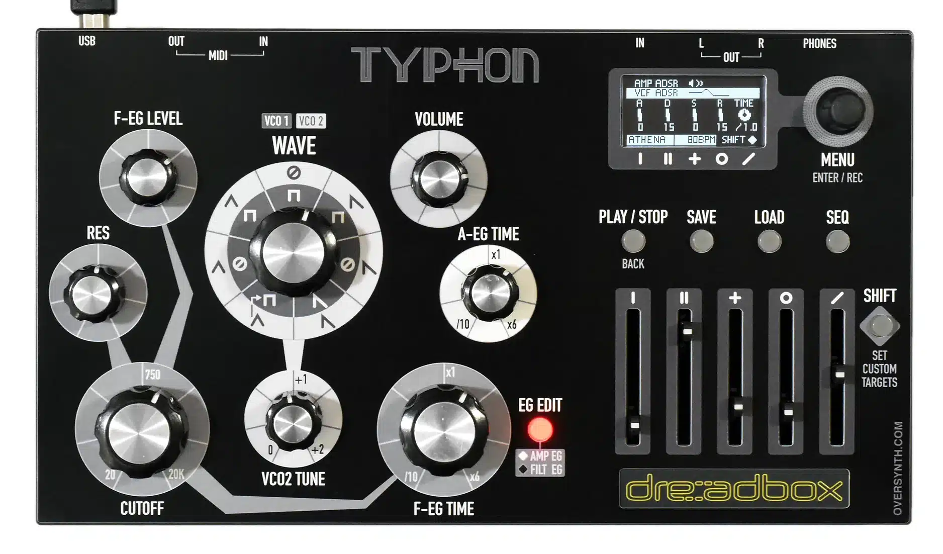 Les nouveautés synthés d'octobre 2022 10 Overlay Dreadbox Typhoon Oversynth