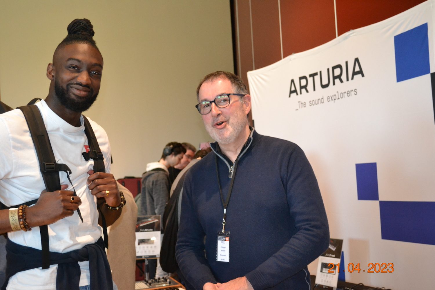 Philippe Brodu au stand Arturia au SynthFest 2023