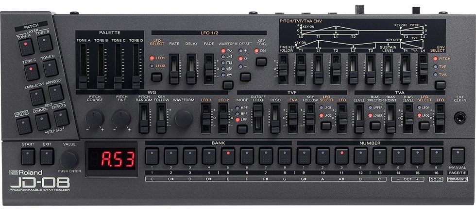 Les news synthés de novembre 2021 3 Facade avant du Roland Boutique JD-08