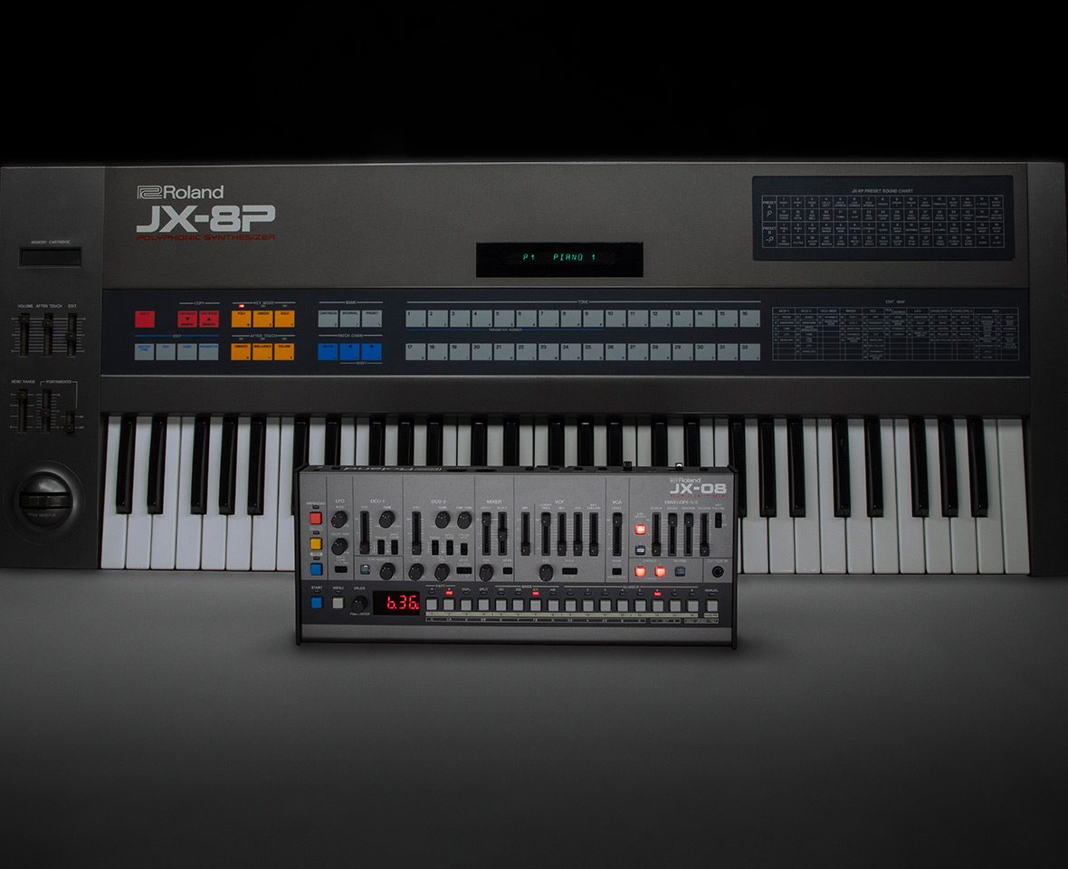 Les news synthés de novembre 2021 2 Synthétiseur Roland JX-8P et le nouveau JX-08