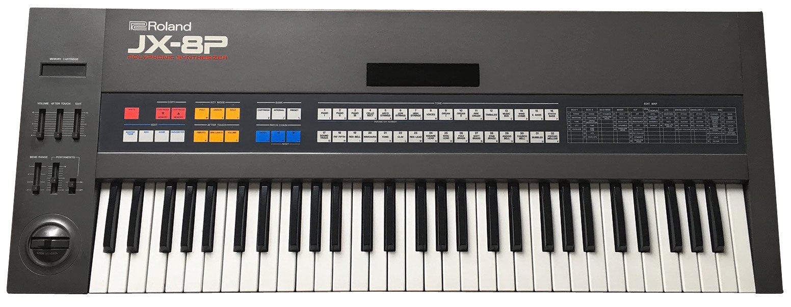 J’apprends le synthétiseur : les modulations 1 Roland JX-8P avec aftertouch polyphonique