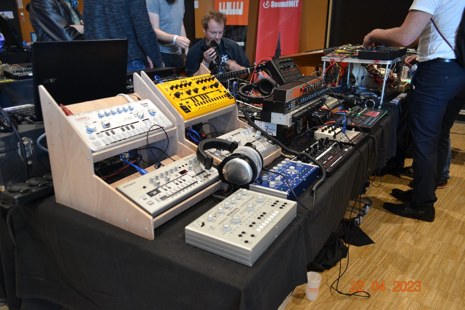 Collection de TB303 au SynthFest 2023
