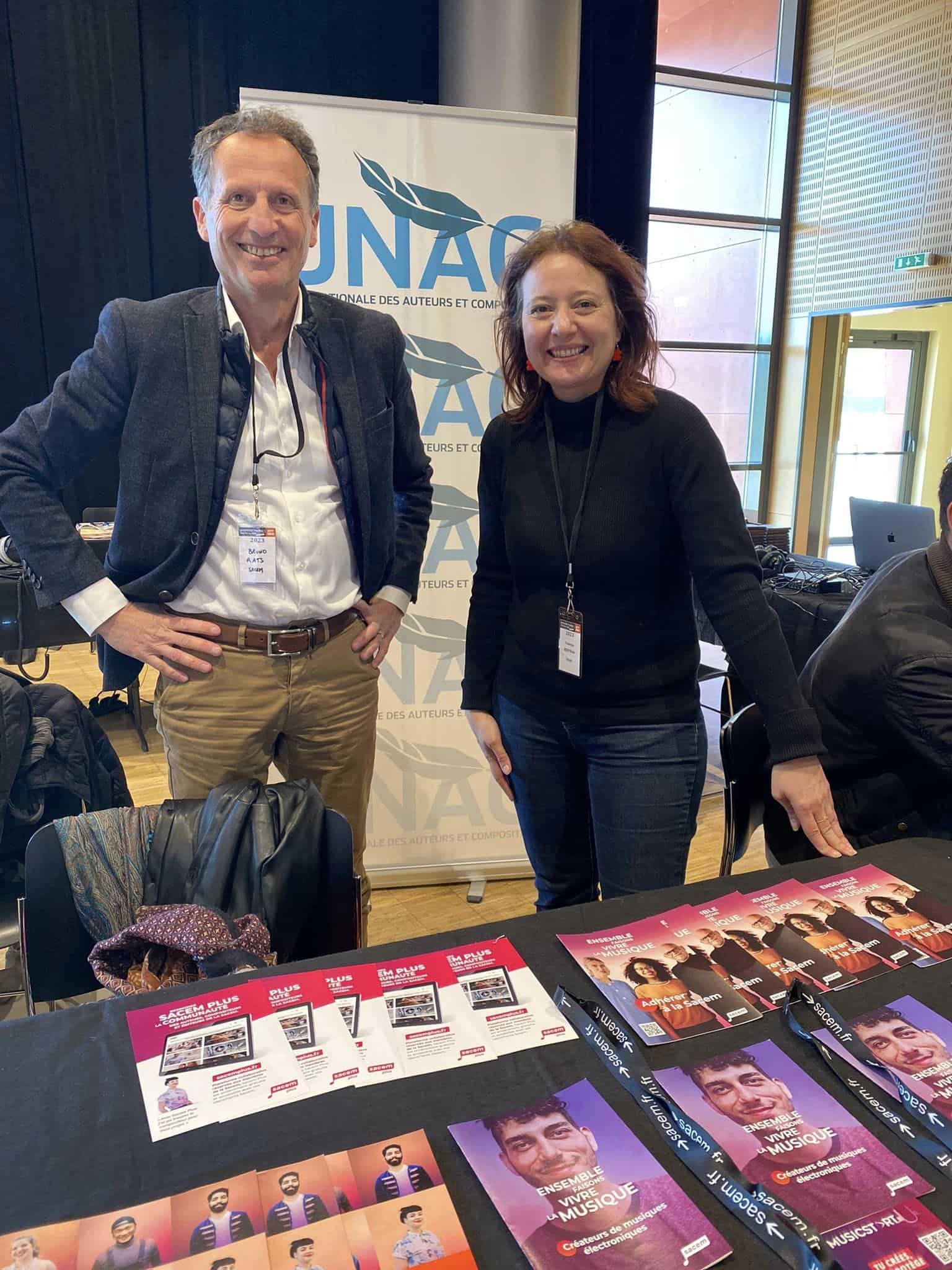 Vanessa Bertran et Roland Bats - Unac et Sacem