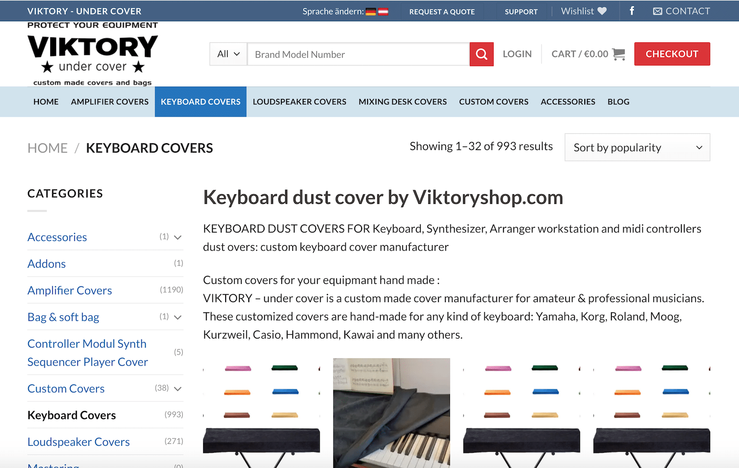 Prendre soin de ses synthétiseurs 3 Les housses Viktoryshop.com