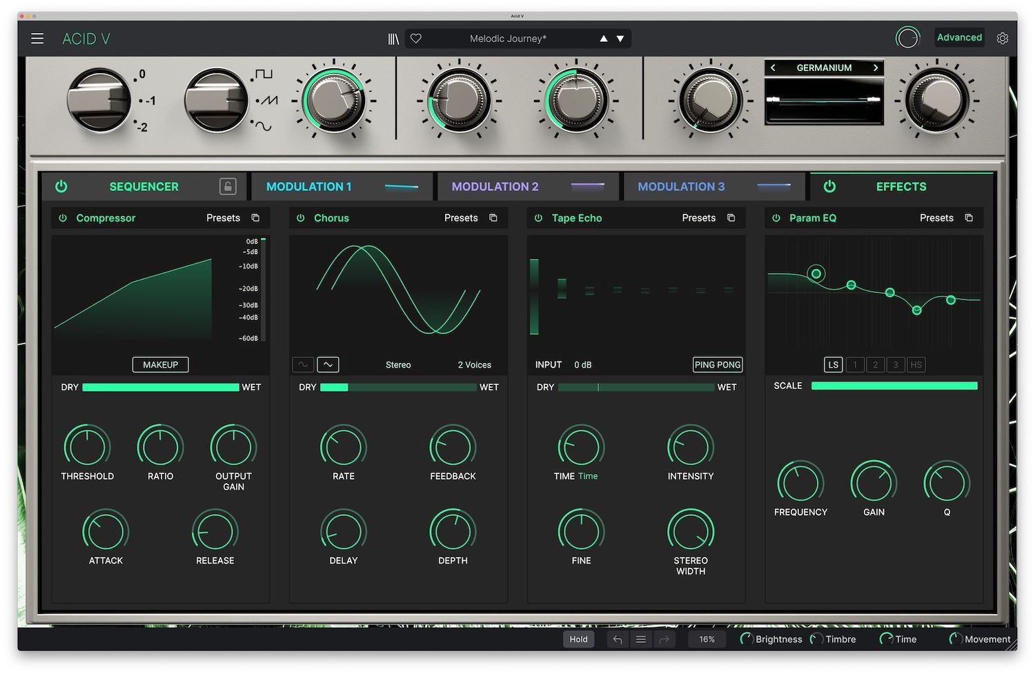 les effets de l'arturia acid v
