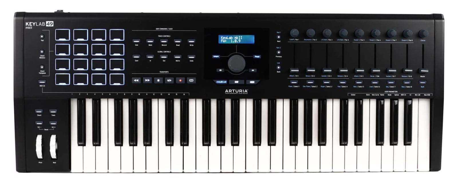 Présentation home studio 2024 25 arturia keylab mk2 49