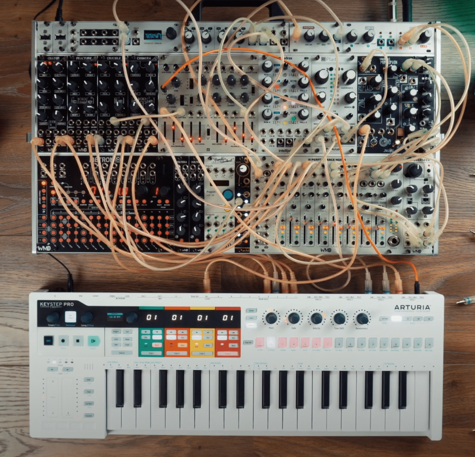 Configurer son installation Dawless 6 arturia keystep pro avec modulaire