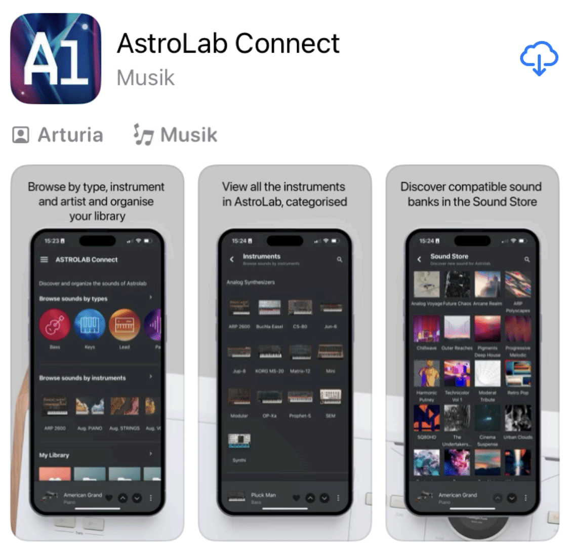 Arturia Astrolab le synthétiseur parfait pour le live ? 30 Application AstroLab Connect sur IOS et Android
