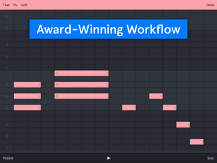 5 idées pour choisir son premier synthétiseur 7 Auxy Pro Producer Ipad app capture