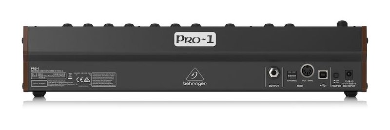 Le Behringer Pro-1 et Yazoo Don't Go ? 4 Face arrière du Behringer Pro-1