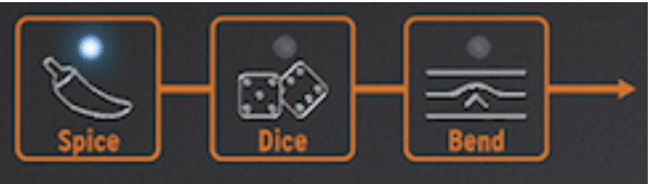 Arturia Microfreak : petit mais costaud ! 21 Les boutons Spice Dice Bend Arturia Microfreak