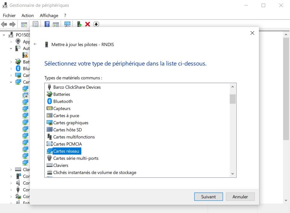 Installer une carte r&eacute;seau