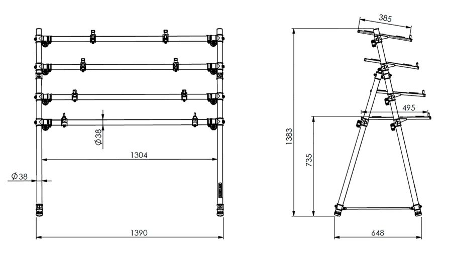 Quel pied choisir pour votre synthétiseur ? 24 Dimensions QUIK LOK MKS4