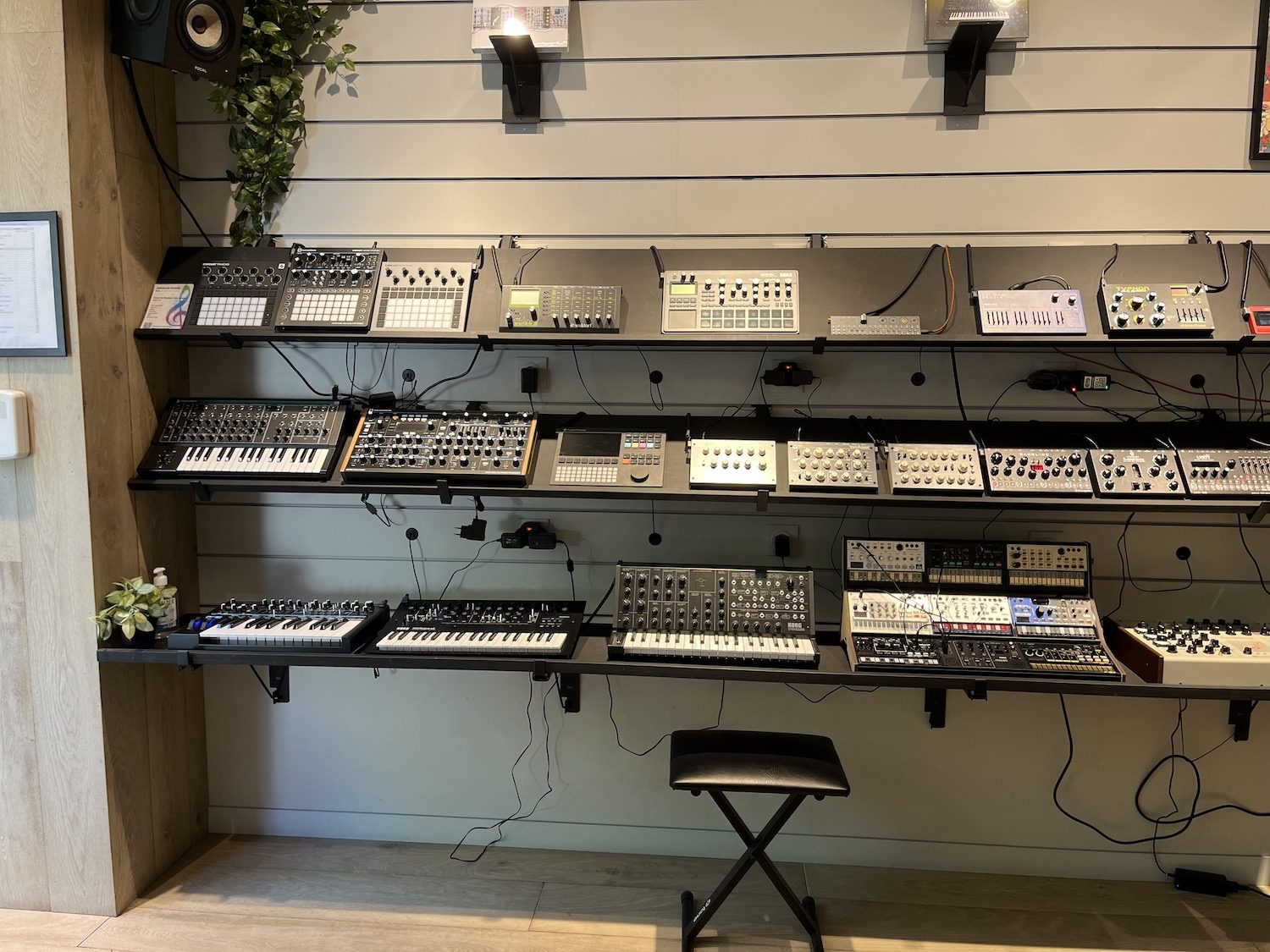 Francisco passionné de synthés chez Star's Music Paris 14 Des synthétiseurs et des modules