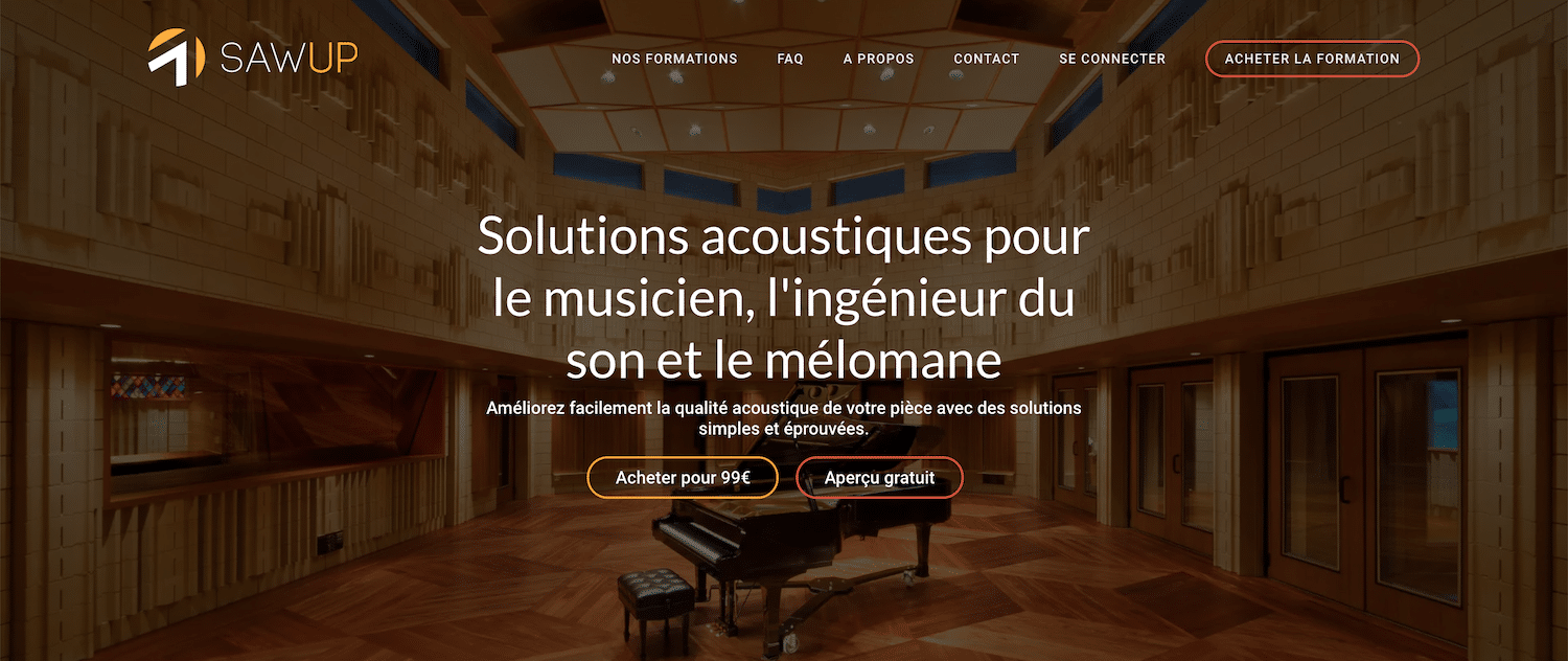 Comprendre les fréquences sonores 13 Formation Saw Up sur le traitement acoustique.