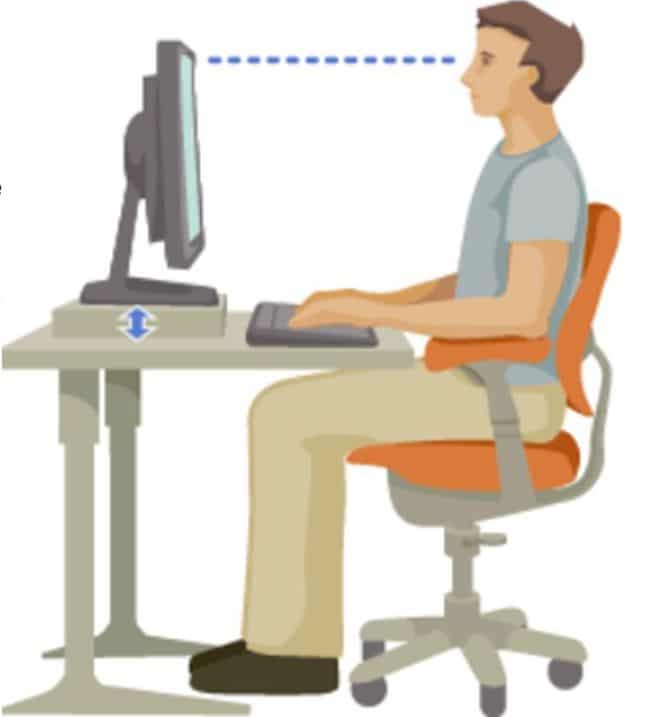 3 règles d'ergonomie à appliquer dans son home-studio 7 illustration bonne position de l'écran