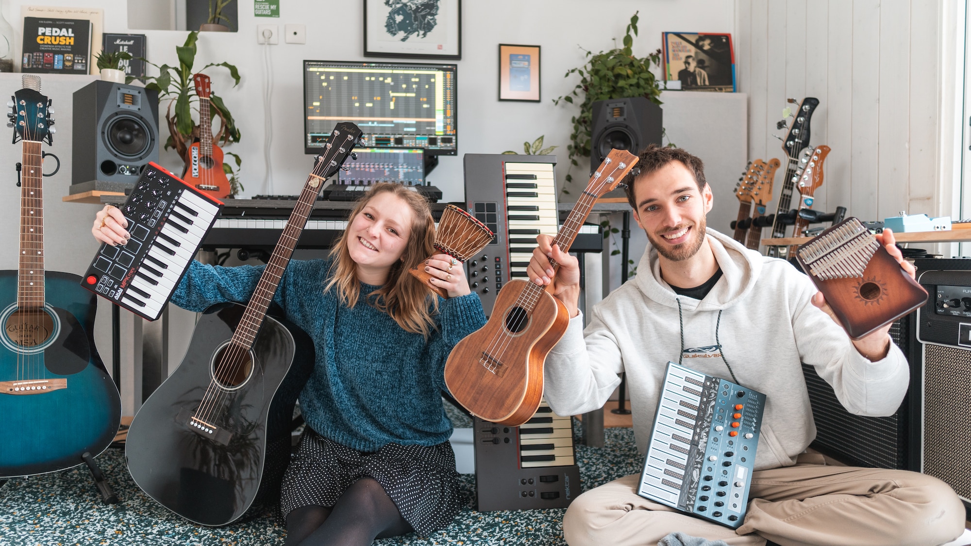 Jovan Brunet un YouTubeur à découvrir 2 Jovan Brunet, Océane et leurs instruments de musique.