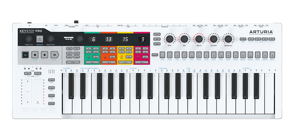 Choisir votre séquenceur et synchroniser vos synthétiseurs 10 Arturia Keystep Pro avec prises CV/Gate, MIDI et son séquenceur