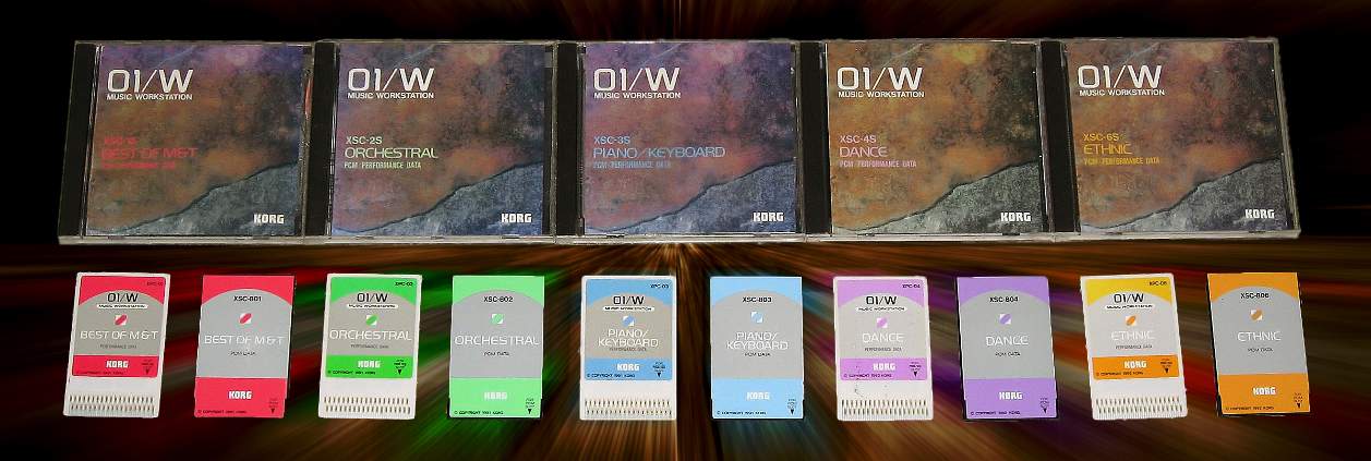 Korg 01/W découverte et entretien 4 Les cartes d'extension pour la famille des Korg 01/W
