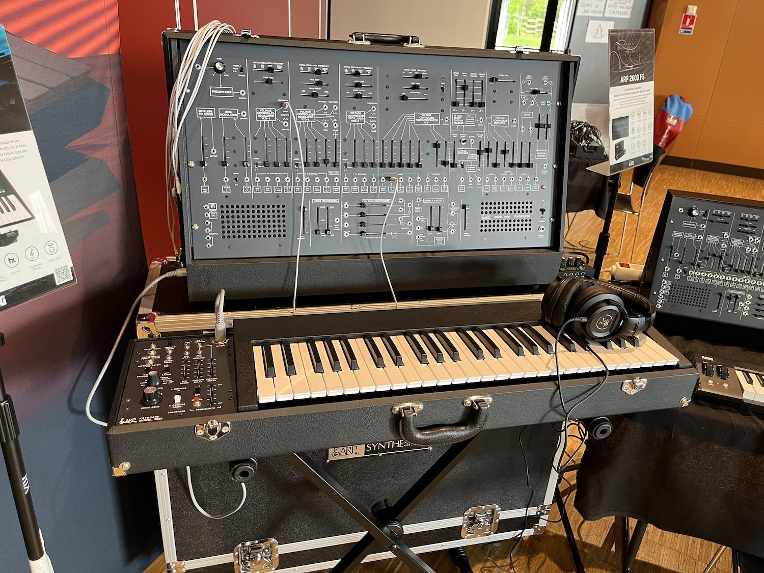 Korg Arp 2600 sur le stand Korg au SynthFest 2023