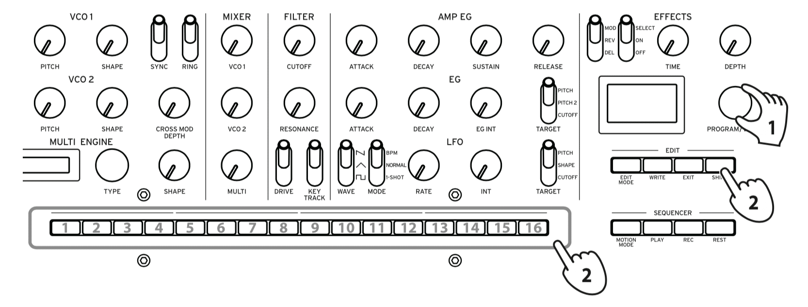 Mise en favori d'un son que vous aimez sur votre Korg minilogue xd
