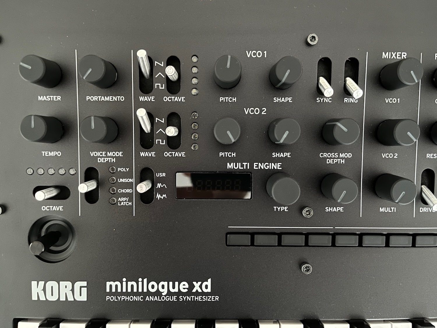 Korg minilogue xd - partie oscillateurs
