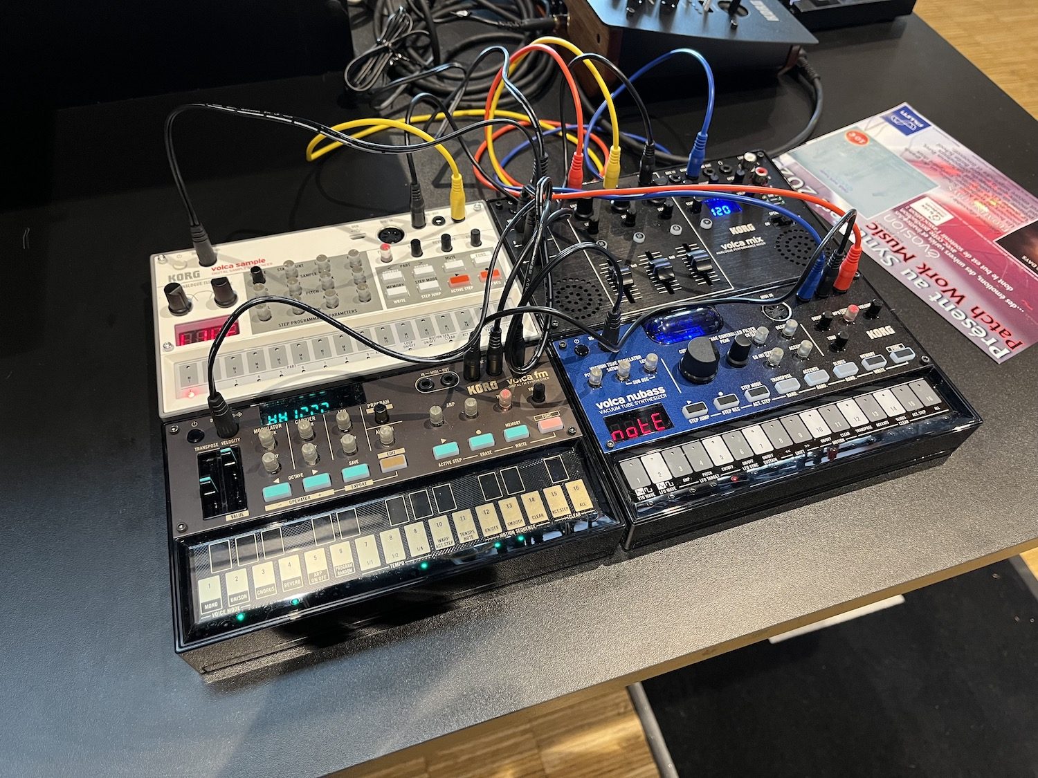 Korg Volcas au SynthFest 2023
