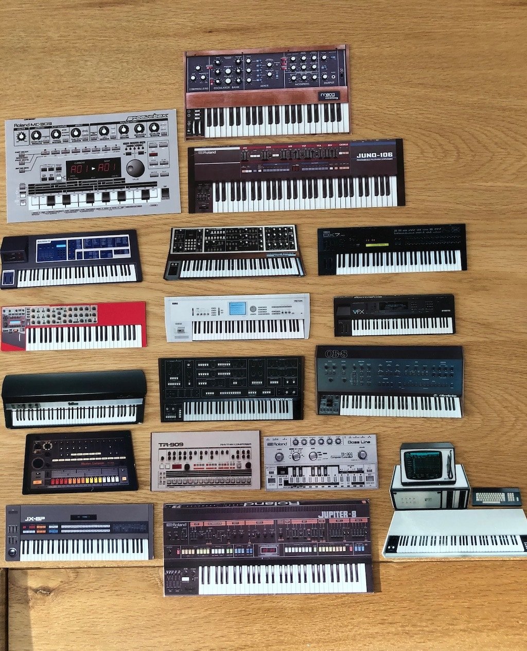 Les magnets de synthétiseurs vous connaissez ? 1 magnet collection complete synth synthfood