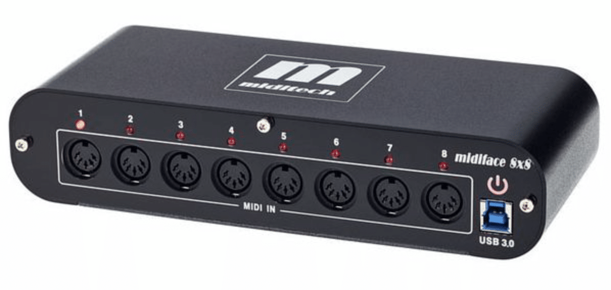 Présentation home studio 2024 22 Miditech MIDIface 8x8