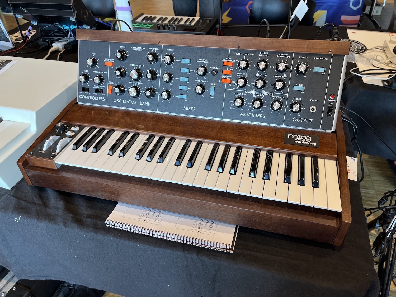 Minimoog reissue au SynthFest 2023