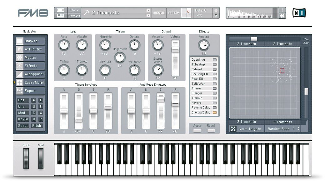 Découverte du Yamaha DX7 IID 28 Native Instruments FM8